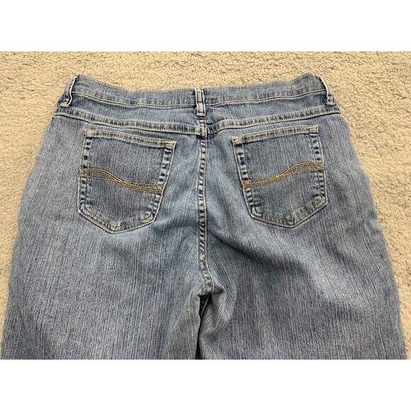 Lee Riders Women's Denim Blue Jeans - Straight Leg 5 Pocket Design - Picture 6 of 11